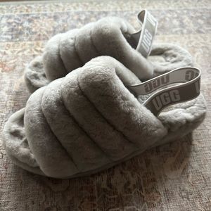 Ugg slip on grey slippers